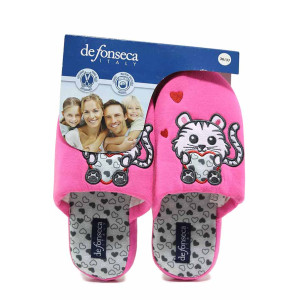 Розови домашни чехли, текстилна материя - ежедневни обувки за целогодишно ползване N 100018828