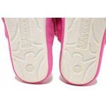 Розови домашни чехли, текстилна материя - ежедневни обувки за целогодишно ползване N 100018828