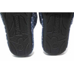 Тъмносини домашни чехли, текстилна материя - ежедневни обувки за целогодишно ползване N 100018833