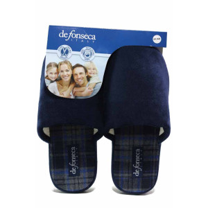 ТъмноСини анатомични анатомични анатомични анатомични домашни чехли, текстилна материя - ежедневни обувки за целогодишно ползване N 100018842