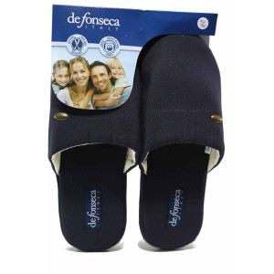 ТъмноСини анатомични анатомични анатомични анатомични домашни чехли, текстилна материя - ежедневни обувки за целогодишно ползване N 100018843