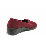 Винени домашни чехли, текстилна материя - равни обувки за есента и зимата N 100018892