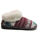 Бели домашни чехли, текстилна материя - ежедневни обувки за есента и зимата N 100019147