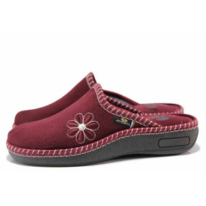 Винени анатомични домашни чехли, текстилна материя - ежедневни обувки за есента и зимата N 100019176