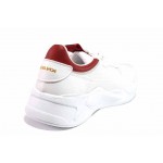 Бели мъжки спортни обувки, здрава еко-кожа - спортни обувки за целогодишно ползване N 100017629