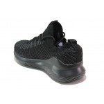 Черни дамски маратонки, текстилна материя - спортни обувки за пролетта и лятото N 100017989