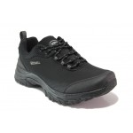 Черни мъжки маратонки, текстилна материя - спортни обувки за есента и зимата N 100017991