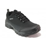 Черни мъжки маратонки, текстилна материя - спортни обувки за есента и зимата N 100017997