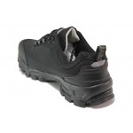Черни мъжки маратонки, текстилна материя - спортни обувки за есента и зимата N 100017997