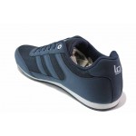 Тъмносини мъжки спортни обувки, текстилна материя - спортни обувки за пролетта и лятото N 100018027