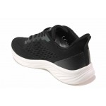 Черни дамски маратонки, текстилна материя - спортни обувки за пролетта и лятото N 100018046