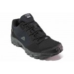 Черни мъжки маратонки, текстилна материя - спортни обувки за пролетта и лятото N 100018049