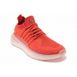 Червени мъжки маратонки, анатомични, текстилна материя - спортни обувки за пролетта и лятото N 100018414