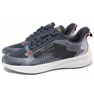 ТъмноСини анатомични анатомични анатомични анатомични мъжки маратонки, текстилна материя - спортни обувки за есента и зимата N 100018913