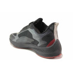 Черни мъжки маратонки, текстилна материя - спортни обувки за есента и зимата N 100018903