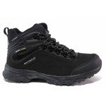 Черни мъжки боти, текстилна материя - всекидневни обувки за есента и зимата N 100019034