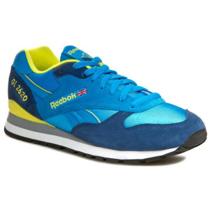 Сини мъжки маратонки, естествен велур - спортни обувки  N 100017792