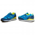 Сини мъжки маратонки, естествен велур - спортни обувки  N 100017792