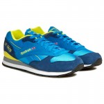 Сини мъжки маратонки, естествен велур - спортни обувки  N 100017792