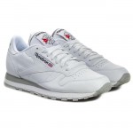Бели мъжки маратонки, естествена кожа - спортни обувки  N 100017794