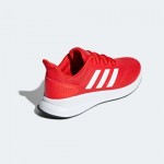 Червени мъжки маратонки, здрава еко-кожа - спортни обувки  N 100017784