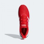 Червени мъжки маратонки, здрава еко-кожа - спортни обувки  N 100017784