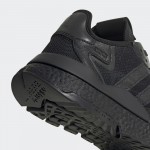 Черни мъжки маратонки, естествена кожа и текстилна материя - спортни обувки  N 100017848