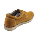 Кафяви мъжки обувки, естествен набук - всекидневни обувки за пролетта и лятото N 100018051