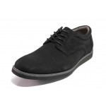 Черни мъжки обувки, естествен набук - всекидневни обувки за пролетта и лятото N 100018050