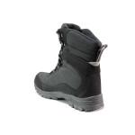 Черни мъжки боти, текстилна материя - всекидневни обувки за есента и зимата N 100020872