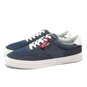 ТъмноСини анатомични анатомични анатомични анатомични мъжки спортни обувки, текстилна материя - спортни кецове за пролетта и лятото N 100018154