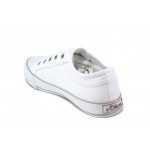Бели дамски кецове, текстилна материя - спортни обувки за пролетта и лятото N 100018179