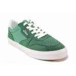 Зелени мъжки спортни обувки, велурена кожа - спортни кецове за пролетта и лятото N 100018199