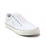 Бели дамски кецове, текстилна материя - спортни обувки за пролетта и лятото N 100018315