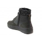 Черни анатомични дамски боти, здрава еко-кожа - ежедневни обувки за есента и зимата N 100018687