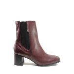 Черни дамски боти, естествена кожа - ежедневни обувки за целогодишно ползване N 100018916