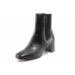 Черни анатомични дамски боти, естествена кожа - елегантни обувки за есента и зимата N 100019015
