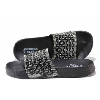 Черни анатомични джапанки, pvc материя - всекидневни обувки за лятото N 100019753