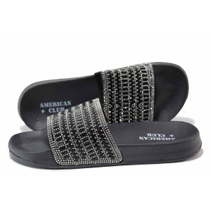 Черни анатомични джапанки, pvc материя - ежедневни обувки за лятото N 100019754