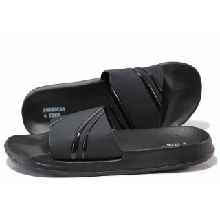 Черни анатомични джапанки, pvc материя - всекидневни обувки за лятото N 100019757