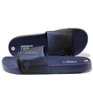 Сини анатомични анатомични джапанки, pvc материя - всекидневни обувки за лятото N 100019759