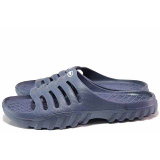 Сини джапанки, pvc материя - всекидневни обувки за пролетта и лятото N 100020050
