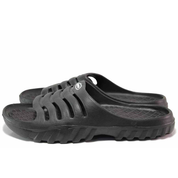 Черни джапанки, pvc материя - ежедневни обувки за пролетта и лятото N 100020051