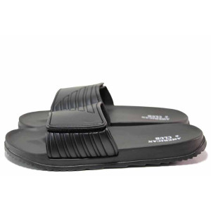 Черни джапанки, pvc материя - всекидневни обувки за пролетта и лятото N 100020052