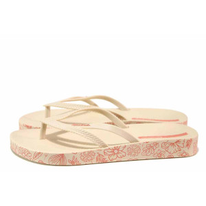 Бежови анатомични джапанки, pvc материя - всекидневни обувки за лятото N 100020088