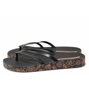 Черни анатомични джапанки, pvc материя - ежедневни обувки за лятото N 100020089