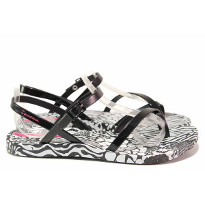 Черни анатомични дамски сандали, pvc материя - всекидневни обувки за лятото N 100020094