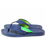 Сини мъжки чехли, pvc материя - ежедневни обувки за лятото N 100020098