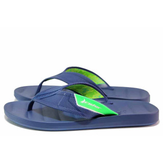 Сини мъжки чехли, pvc материя - ежедневни обувки за лятото N 100020098