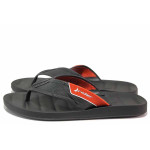 Черни мъжки чехли, pvc материя - всекидневни обувки за лятото N 100020099